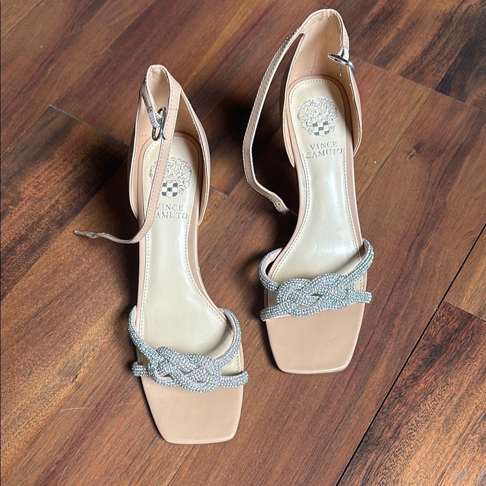 Vince Camuto Tan and Silver Women's Sandals